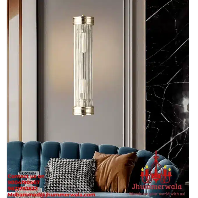 Silver BrillianceBeam Brass Wall Light