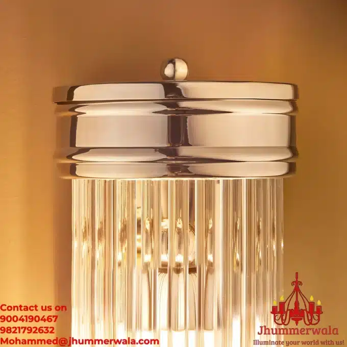 Silver BrillianceBeam Brass Wall Light