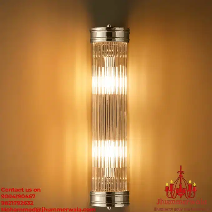 Silver BrillianceBeam Brass Wall Light