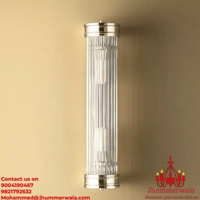 Silver BrillianceBeam Brass Wall Light