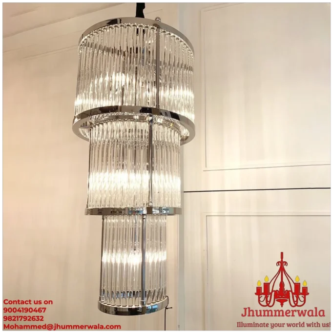 Radiant Rods brass Chandelier