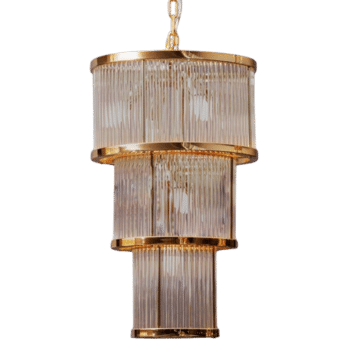 Radiant Rods Brass Chandelier