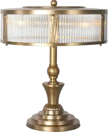 Heritage Brass Table Lamp - Vintage-Style Illumination for Study and Bedroom